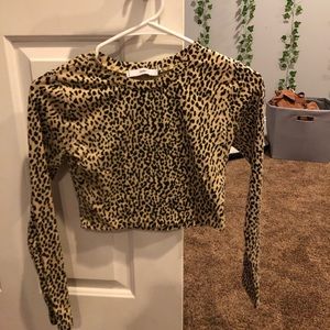 cheetah crop top